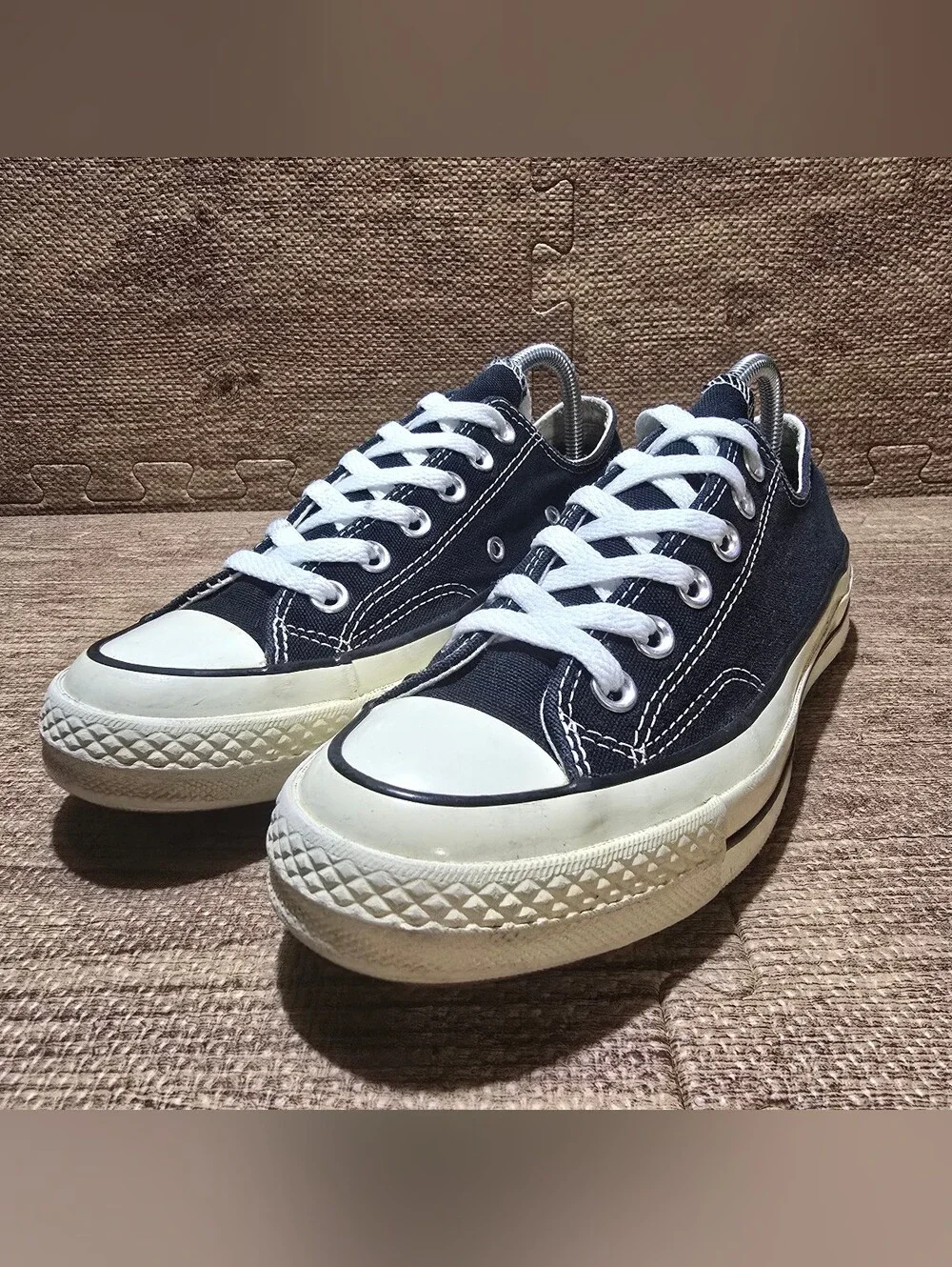 Converse Chuck 70 Ox Low Black White Canvas Womens Size 7 Sneakers Shoes Low Top